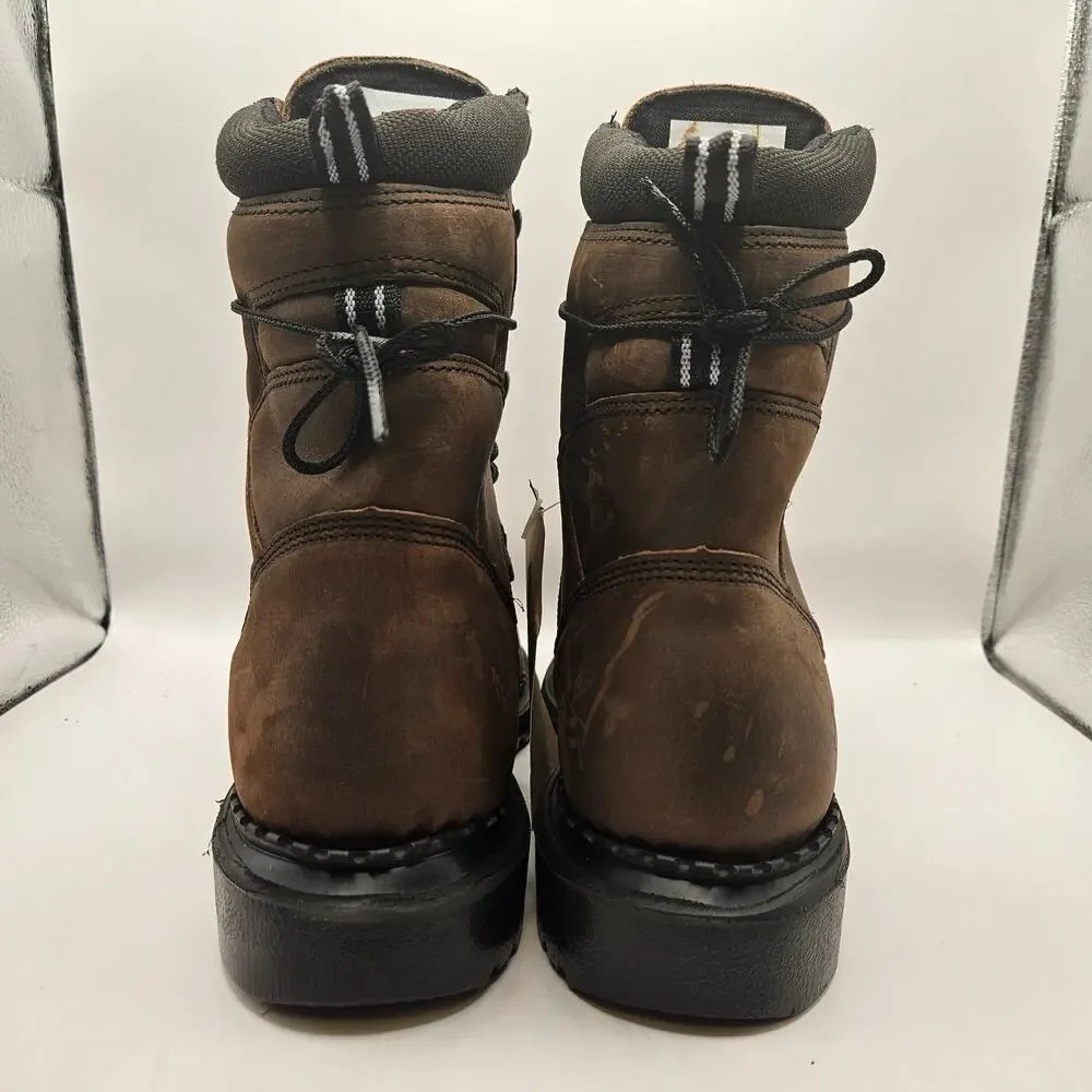 RED WING MEN'S 8.5D 415 DYNAFORCE 6 IN WP SOFT TOE WORK BOOTS BROWN NWOB